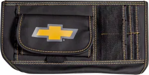 Plasticolor 006192R01 Chevy Chevrolet Logo Car Truck or SUV Sun Visor Organizer, Auto Interior Pocket Organizer, Registration Document Holder, Sunglass Storage Pouch Organizer