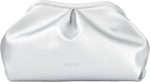 Pleated Vegan Leather Clutch Purse for Women - Stylish Soft PU Evening Handbag