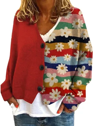 Plus Size Sweater,Women's Cardigan Sweater Casual Open Front Button-Down Long Sleeve Oversized Knit Cardigans