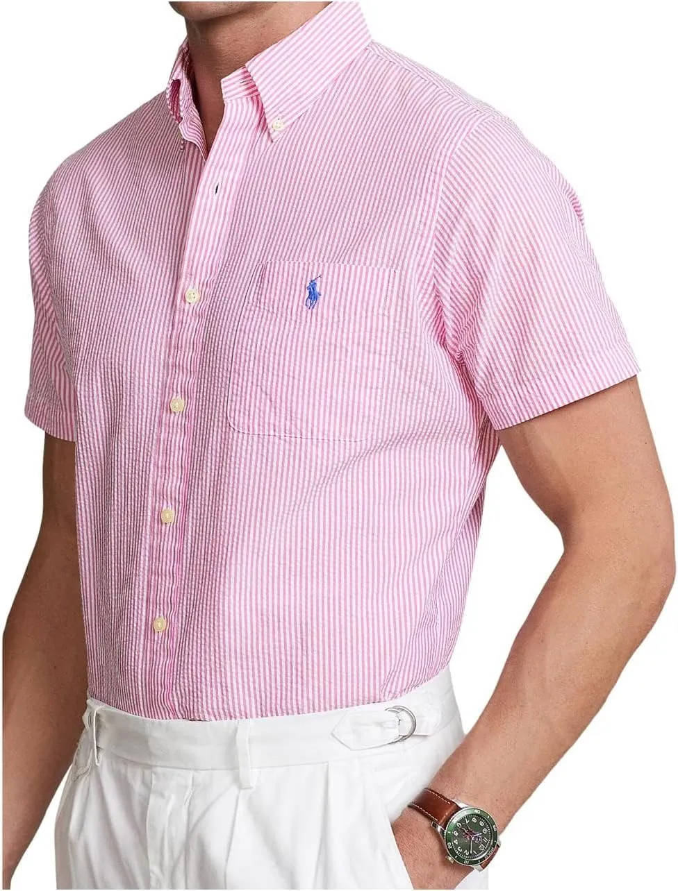 POLO RALPH LAUREN Men's Prepster Classic Fit Seersucker Shirt