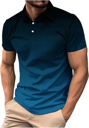 Polos Shirts for Men 2025 Vintage Striped Golf Bowling Polos Outdoor Moisture Wicking Athletic Plus Size Tops for Men