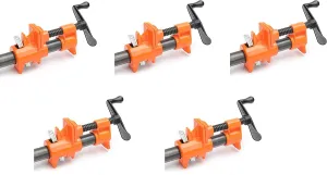 PONY 50 Pipe Clamp, Fixture for 3/4-Inch Black Pipe (Five Pack)
