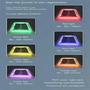 Portable 7 Colors LED Photon Machine Nano Spray Skin Moisturizing Face Steamer Facial SPA Salon Face&Body LED Mask PDT Machine