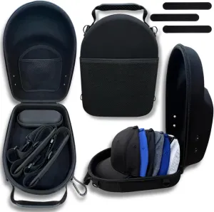 PREMIUM Hard Case, Storage for Baseball Caps with Carrying Handle & Shoulder Strap - This Organizer Holder Protects up to 6 Hats - Perfect for Traveling - 3 FREE hat liners with each case