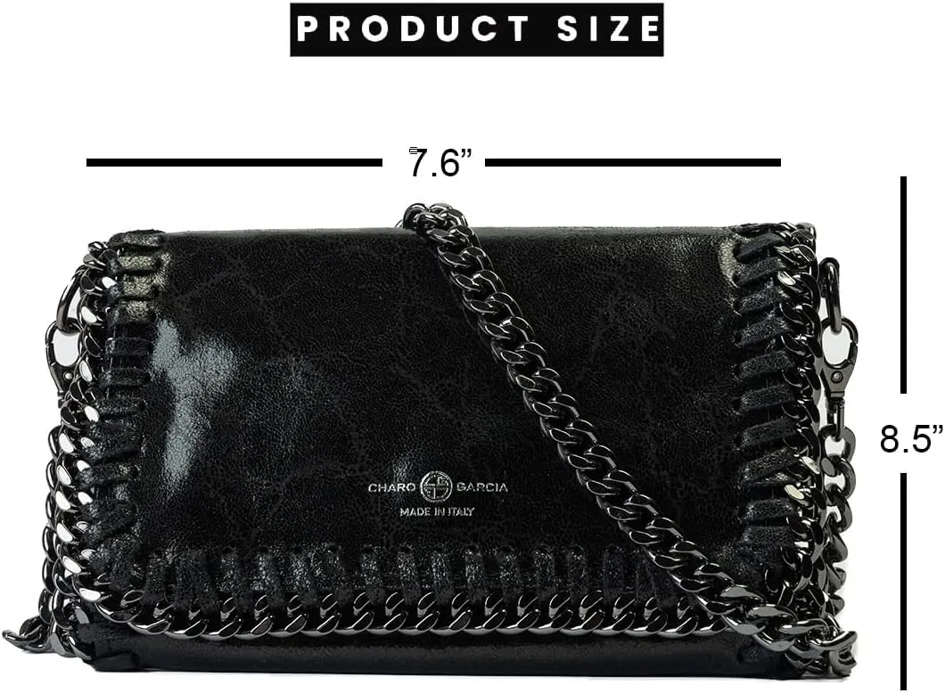 Premium Italian Leather Handmade in Florence, Italy. Small Crossbody Bag for Women with a Detachable Strap Made in Italy.