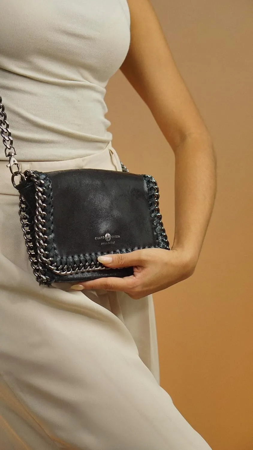 Premium Italian Leather Handmade in Florence, Italy. Small Crossbody Bag for Women with a Detachable Strap Made in Italy.