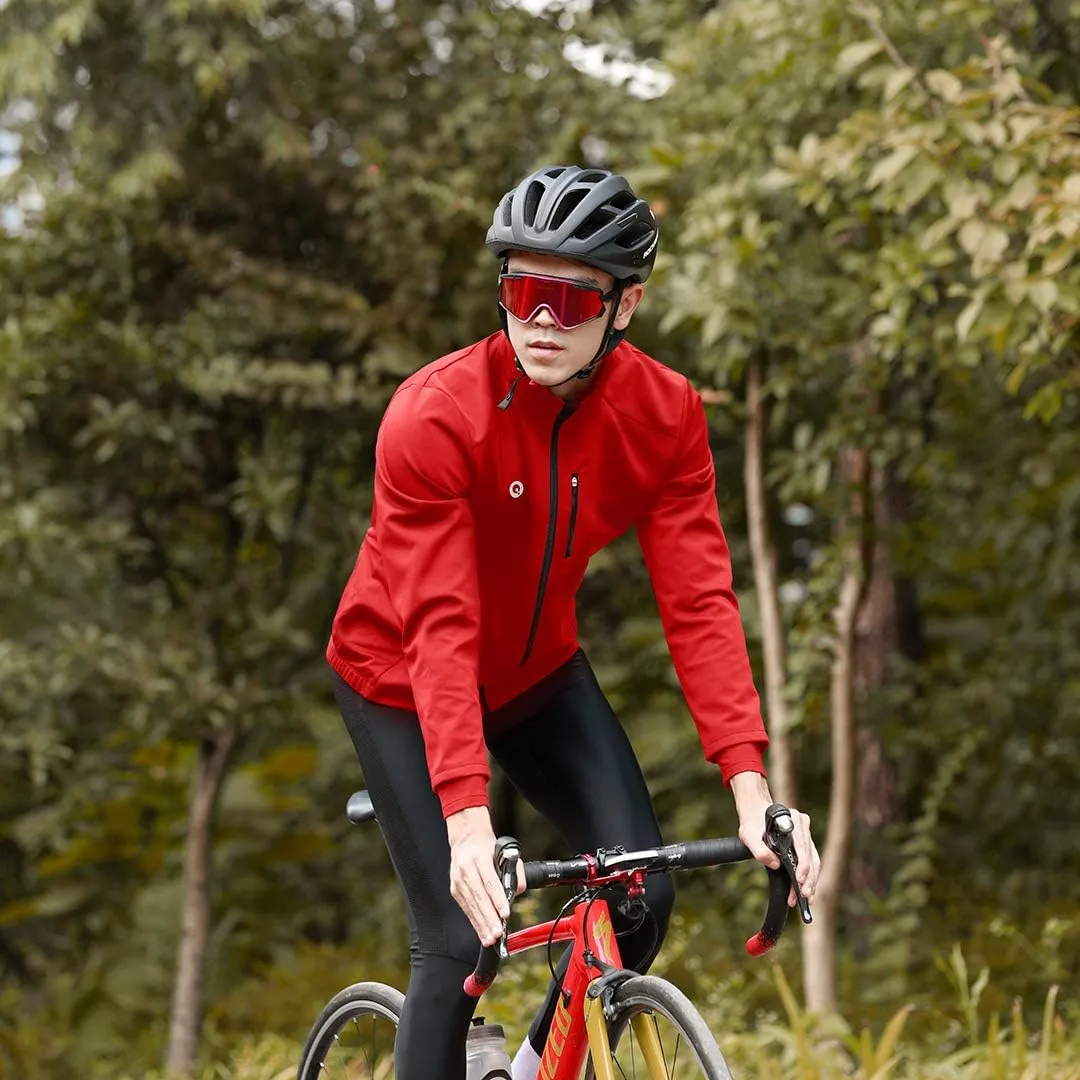 Przewalski Cycling Bike Jackets for Men Winter Thermal Running Jacket Windproof Breathable Reflective Softshell Windbreaker