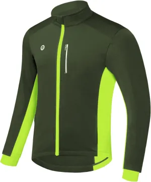Przewalski Cycling Bike Jackets for Men Winter Thermal Running Jacket Windproof Breathable Reflective Softshell Windbreaker