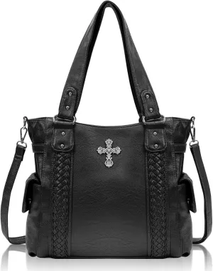 Purses and Handbags for Women Ladies Western Purse Large Hobo Bag Top Handle Handbag with Ajustable Crossbody Strap Vintage