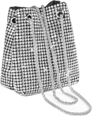 Purses for Women Rhinestone Clutch Purse Bling Handbags for Prom Cocktail Wedding Party