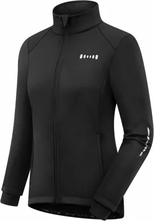 qualidyne Women's Cycling Jacket Windproof Thermal Winter Running Cold Weather Bicycle Biking Jacket Softshell Warm