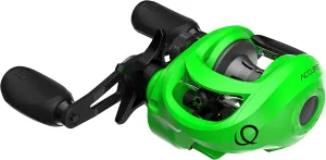 Quantum Accurist Baitcast Fishing Reel, Size 100 Reel, Oversized Non-Slip Handle Knobs and Continuous Anti-Reverse Clutch, One-Piece Aluminum Frame