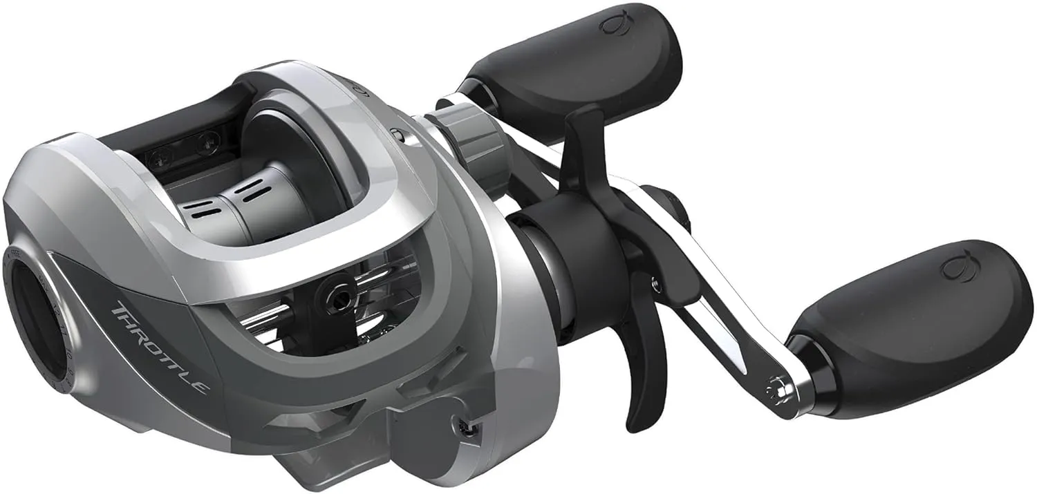 Quantum Throttle Baitcast Fishing Reel, 7   1 Ball Bearings with a Smooth and Powerful 7.3:1 Gear Ratio, Zero Friction Pinion, DynaMag Cast Control, and Oversized Non-Slip Handle Knobs