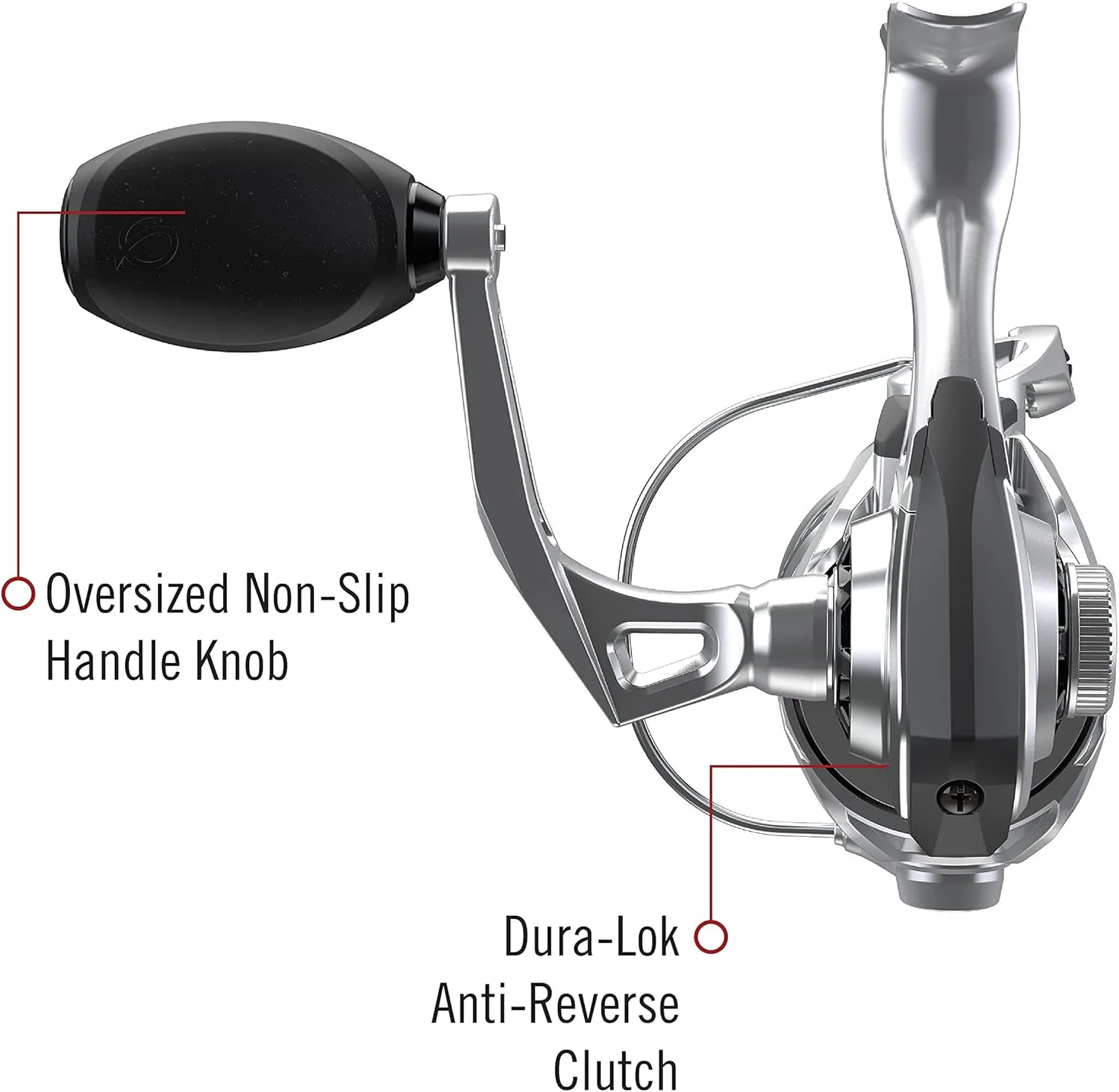 Quantum Throttle Spinning Fishing Reel, Dura-Lok Anti-Reverse Clutch