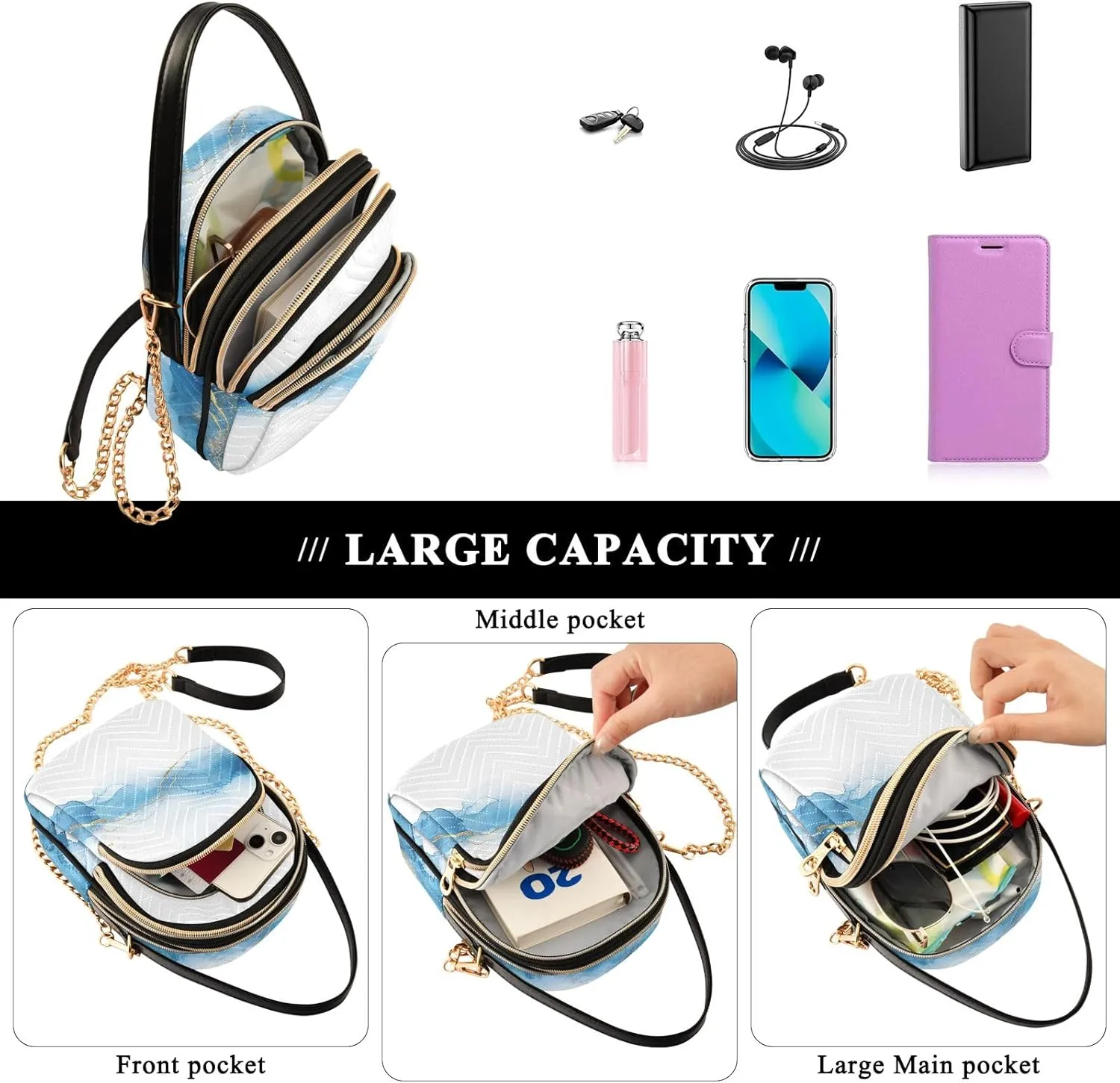 Quilted Shoulder Bags Travel Handbags