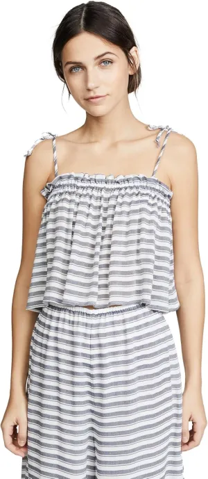 Rachel Pally Women's Rayon Spaghetti Tie Top
