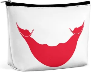 Rapa Nui Flag Travel Friendly Makeup Bag Compact Waterproof Cosmetic Pouch Organizer for Women