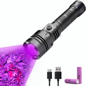 Rechargeable Blood Tracking Light for Night Hunting 2000 Lumens Blood Trail Tracking Flashlight Gifts for Hunter (Light for Seeing Blood)