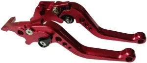 Red CNC 6 Position Shorty Brake Clutch Lever for Buell XB12 All Models up to 08 only 2004-2008