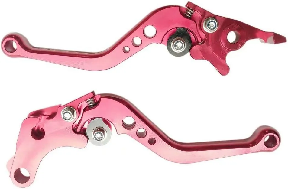 Red CNC 6 Position Shorty Brake Clutch Lever for Buell XB12 All Models up to 08 only 2004-2008