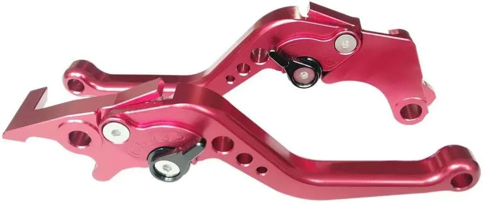 Red CNC 6 Position Shorty Brake Clutch Lever for Buell XB12 All Models up to 08 only 2004-2008