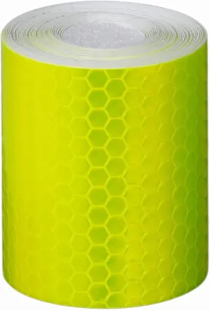 Reflective Tapes 5CM×3M Safety Reflective Warning Stickers, Waterproof Outdoor Bicycle Rim Reflector Tape, Thin Reflective Sticker Rolls for Bikes,Yellow