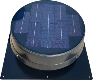 Remington Solar 20 Watt Roof Mount Solar Attic Fan - Round Series