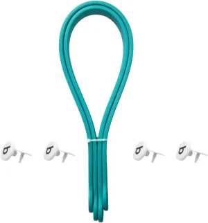 Replacement Straps for Original L/XL Bog Beach Bag, Replacement Handles with 4 Snaps for Rubber Beach Bag, EVA Bag Strap Replacement, Bog Beach Bag Repair Kit (Lake Blue)
