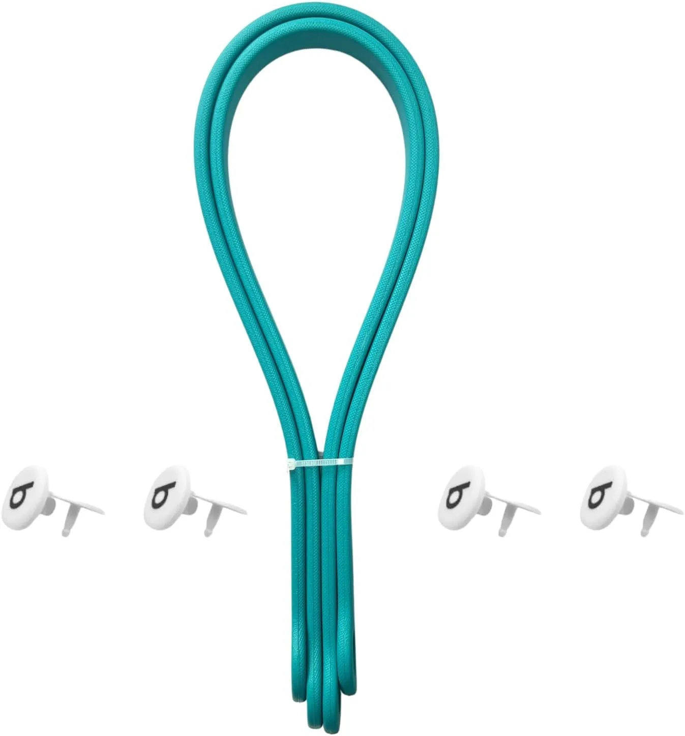 Replacement Straps for Original L/XL Bog Beach Bag, Replacement Handles with 4 Snaps for Rubber Beach Bag, EVA Bag Strap Replacement, Bog Beach Bag Repair Kit (Lake Blue)