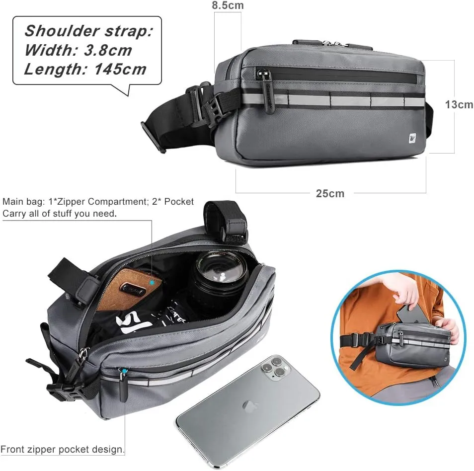 Rhinowalk Bike Bag Waterproof Bike Handlebar Bag,Bike Basket Bicycle Front Bag Shoulder Bag Waist Bag for Sport Bicycle Professional Cycling Accessories