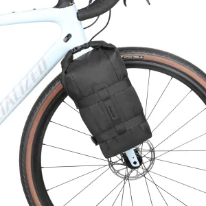 Rhinowalk Bike Fork Bag Waterproof Bicycle Pannier Bag 6.5L for Mountain Bike E-Scooter Long Distance Riding Package Cycling Accessories (Black)