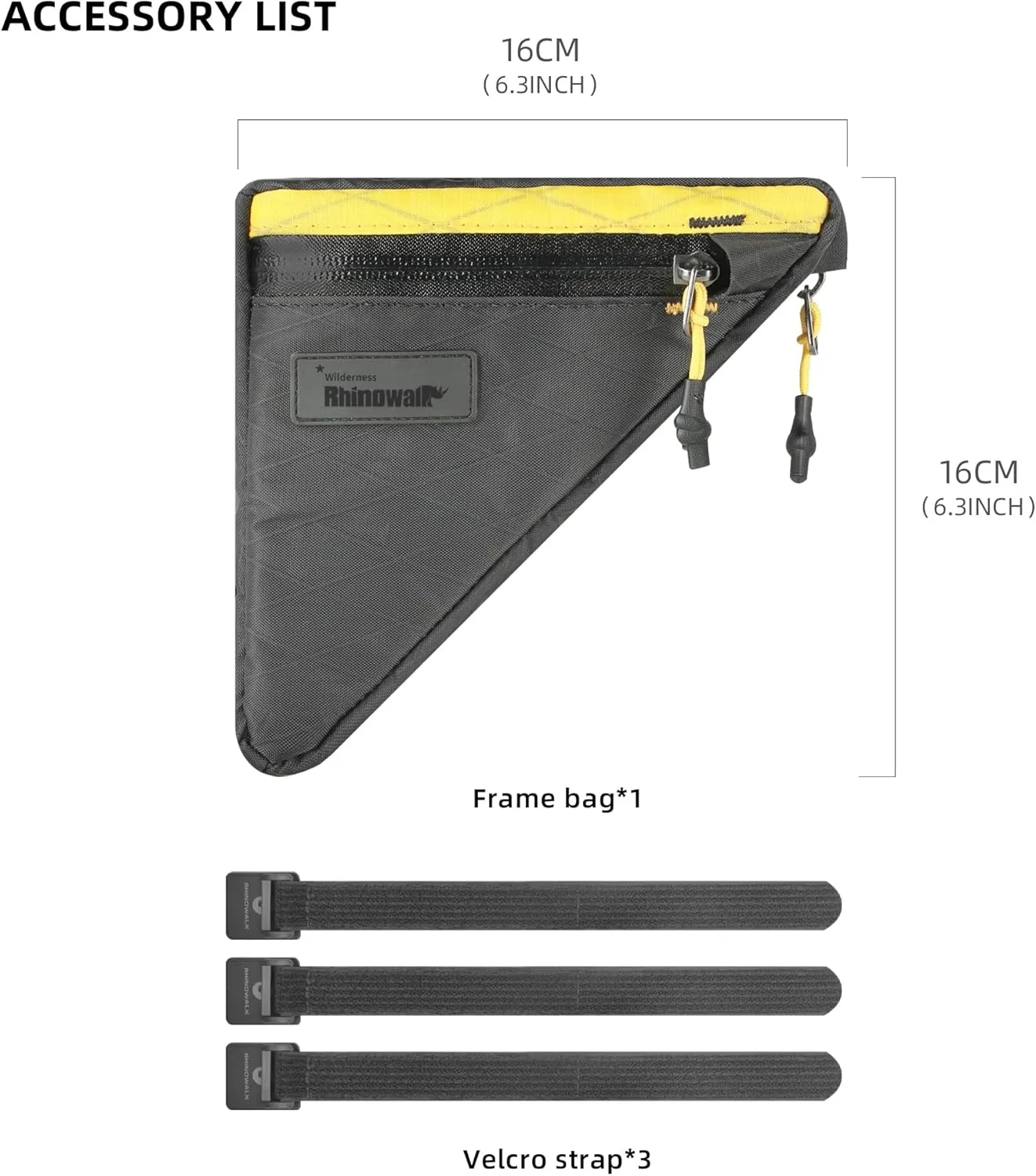 Rhinowalk Bike Frame Bag Waterproof Bike Triangle Bag Bicycle Pouch Under Tube Bag Professional Cycling Accessories