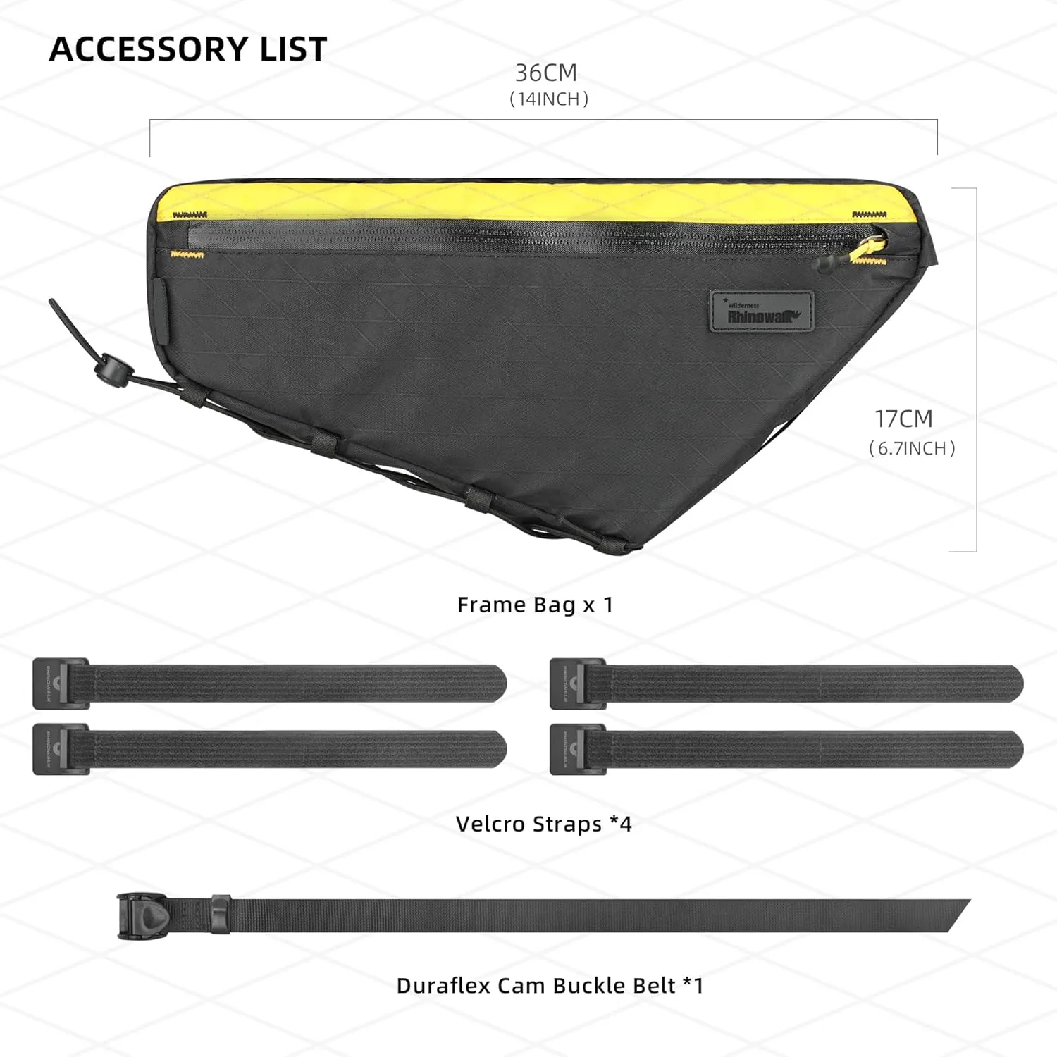 Rhinowalk Bike Frame Bag Waterproof Bike Triangle Bag Bicycle Pouch Under Tube Bag Professional Cycling Accessories