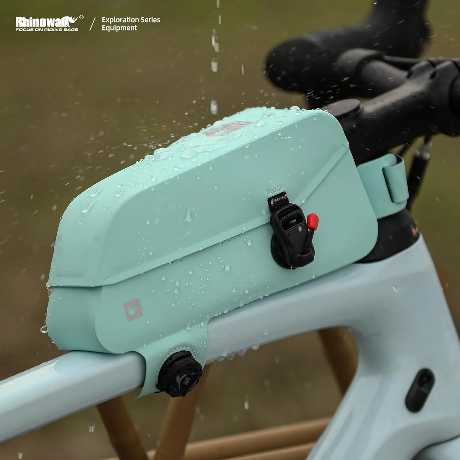 Rhinowalk Bike Frame Bag with Magnetic Flap Waterproof Bicycle Top Tube Bag Bikepacking Cycling Tools Storage Bag for MTB Road Bike