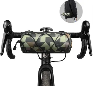 Rhinowalk Bike Handlebar Bag, Bicycle Front Bag Shoulder Bag Storage Bag with Shoulder Strap for Road Mountain Bike Cycling Travel