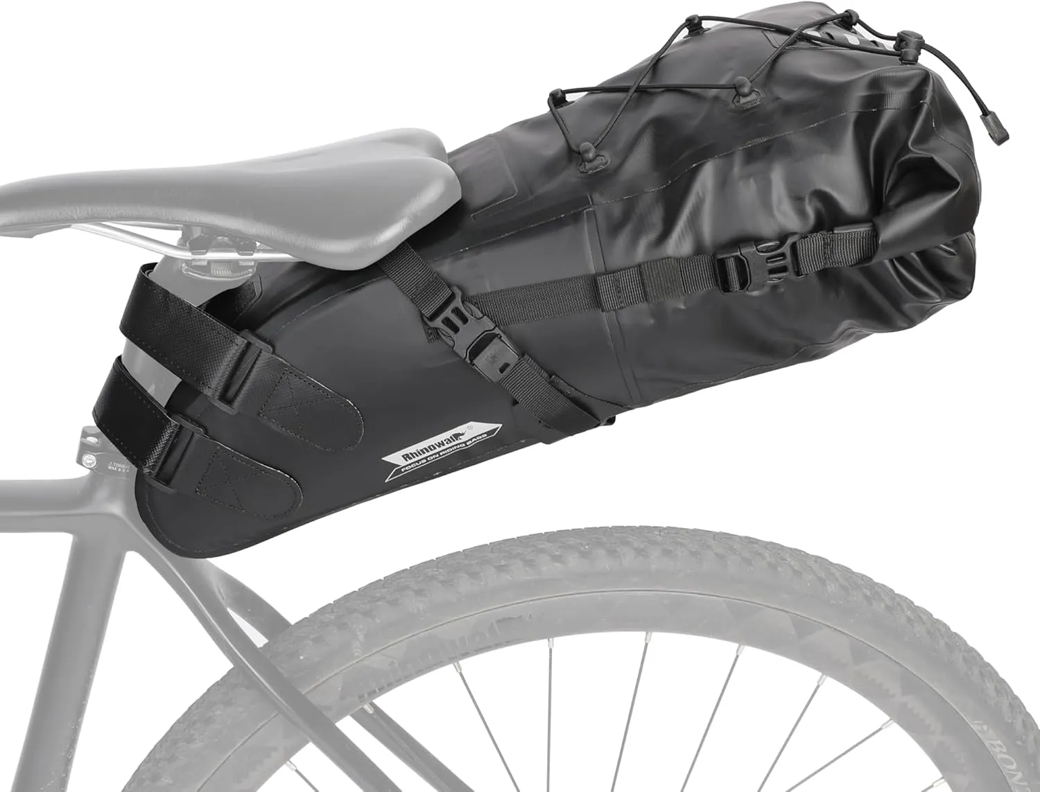 Rhinowalk Bike Saddle Bag Waterproof Bicycle Bag Cycling Seat Bag Mountain Road Portable Storage Bag, 13L