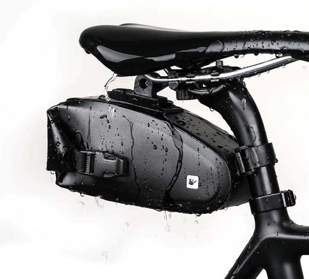 Rhinowalk Bike Saddle Bag Waterproof Bicycle Under Seat Bag Quick Disassembly Rainproof Mountain Road Bike Seat Bag Bicycle Professional Cycling Accessories