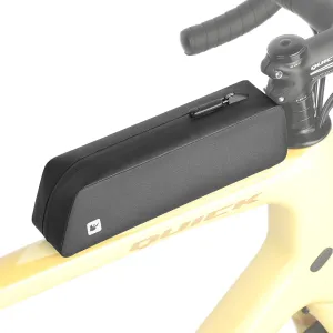 Rhinowalk Bike Top Tube Bag Bike Frame Bag with Zipper Fully Waterproof and Stable Bicycle Frame Bag Bicycle Bag Professional Cycling Accessories for Mountain Road Bike-Black
