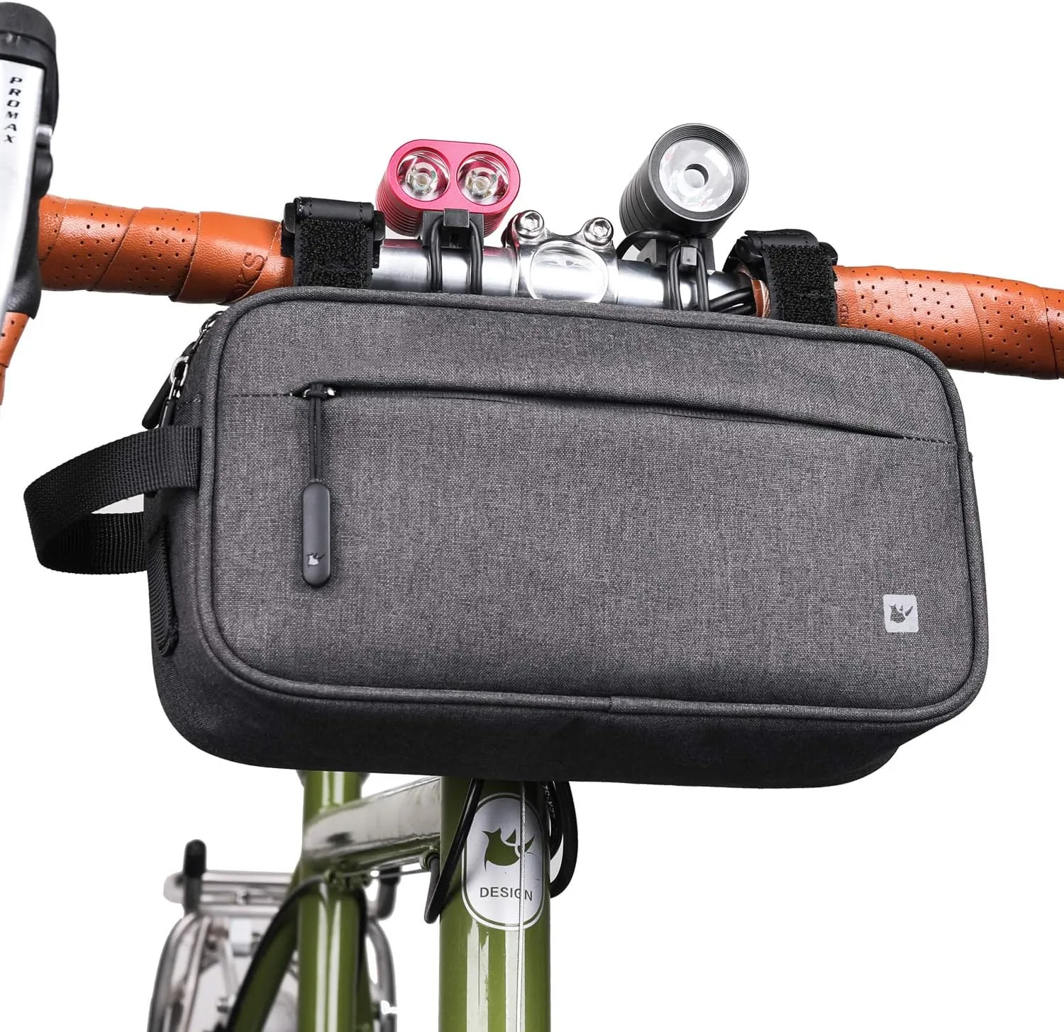Rhinowalk Multifunction Bike Handlebar Bag Front Bag 3L Bicycle Frame Bag Waterproof Shoulder Bag Handbag Waist Bag