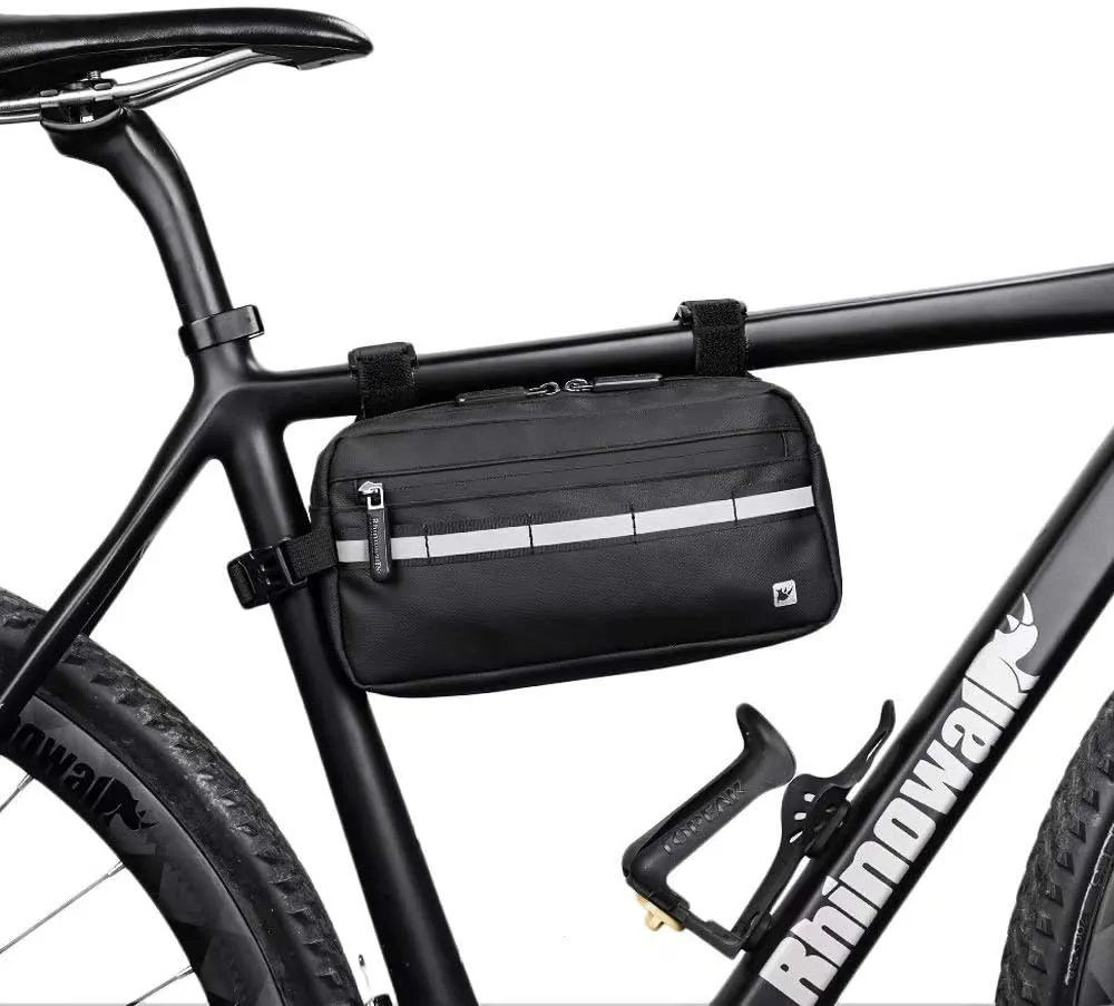 Rhinowalk Multifunction Bike Handlebar Bag Front Bag 3L Bicycle Frame Bag Waterproof Shoulder Bag Handbag Waist Bag