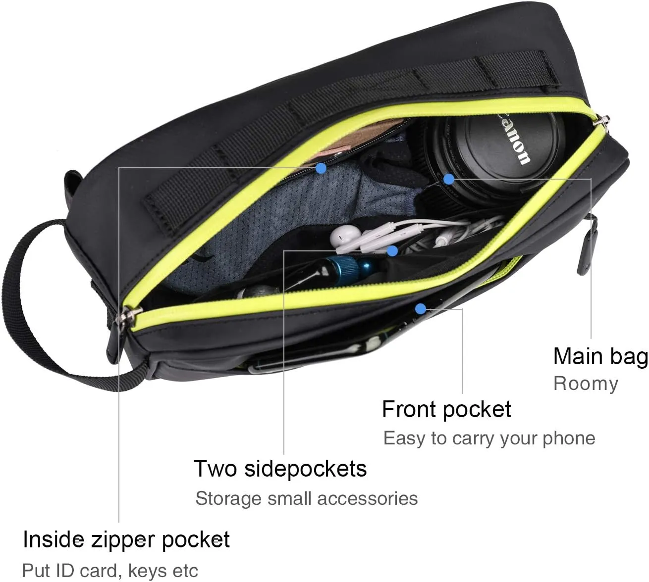 Rhinowalk Multifunction Bike Handlebar Bag Front Bag 3L Bicycle Frame Bag Waterproof Shoulder Bag Handbag Waist Bag