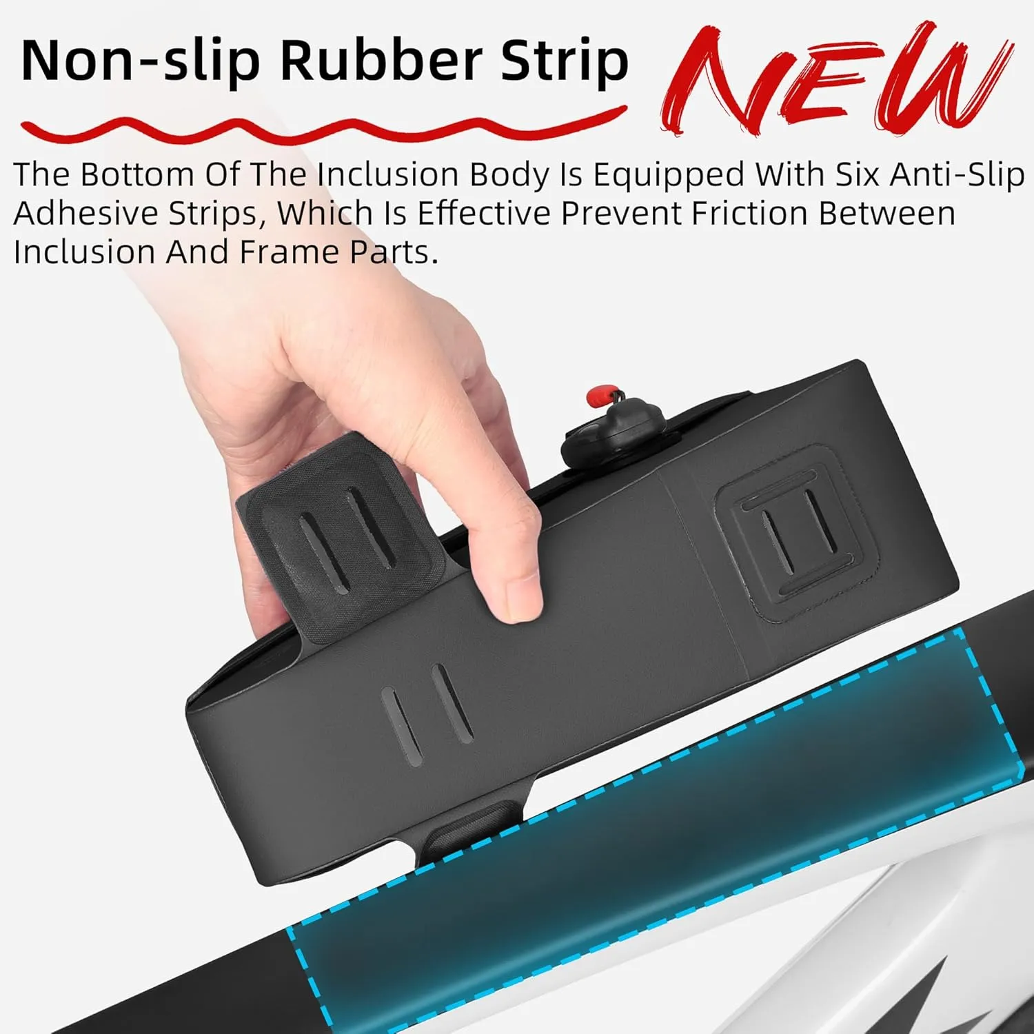 Rhinowalk Top Tube Bag - Fully Waterproof and Stable Bicycle Frame Bag for Mountain & Road Bike