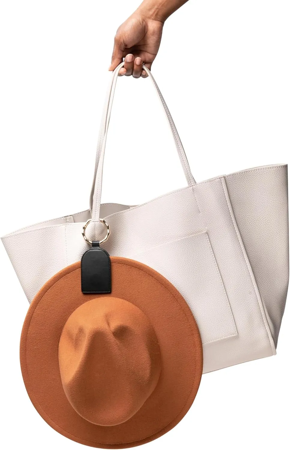 RND DKMO Hat Clip - Magnetic Hat Holder for Traveling Bags, Backpacks, Purses, Totes and More, Hands Free Bag Accessory
