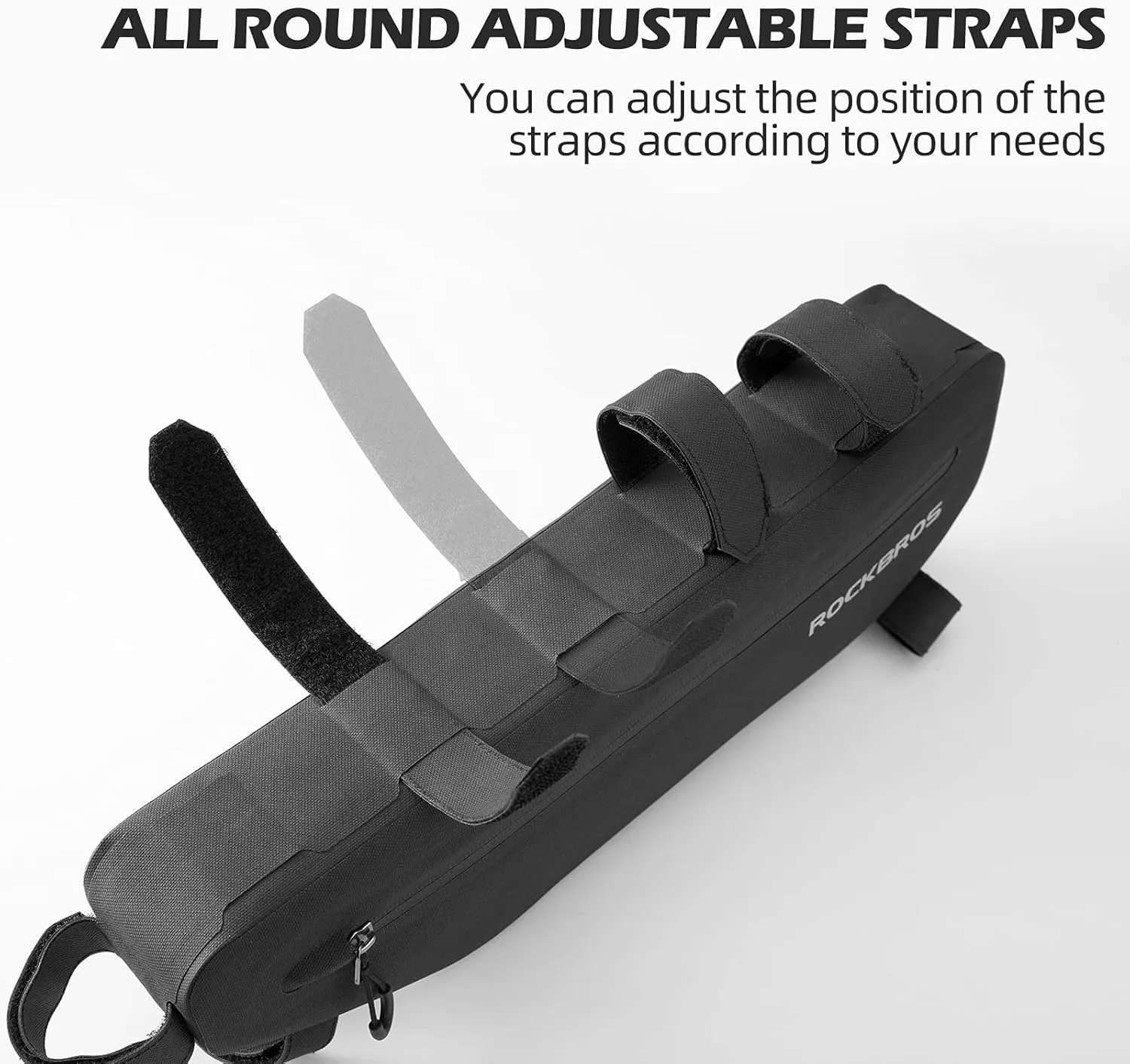 ROCKBROS Bike Frame Bag Waterproof Bike Triangle Bag Bicycle Under Top Tube Bag Corner Pouch Storage Bag Approx. 3 Litres for Cycling Accessories