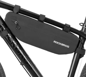 ROCKBROS Bike Frame Bag Waterproof Bike Triangle Bag Bicycle Under Top Tube Bag Corner Pouch Storage Bag Approx. 3 Litres for Cycling Accessories