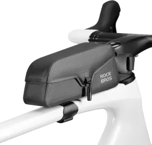ROCKBROS Bike Frame Bag with Magnetic Flap Top Tube Bike Bag Waterproof Bike Packing Cycling Tools Storage Bag for MTB Road Bike