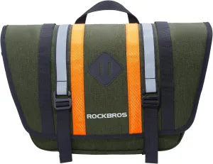 ROCKBROS Bike Handlebar Bag, Bike Front Bag, 4L Large Bike Bag, Multifunctional Crossbody Bag with Shoulder Strap, Bicycle Pouch for Mountain Road Bike
