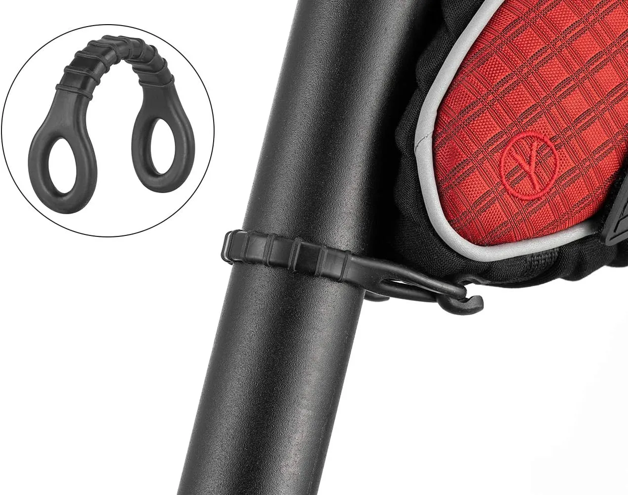 ROCKBROS Bike Saddle Bag Bicycle Seat Bag 3D Shell Saddle Bag Under Seat Cycling Seat Pack for Mountain Road Bike Bicycle Red
