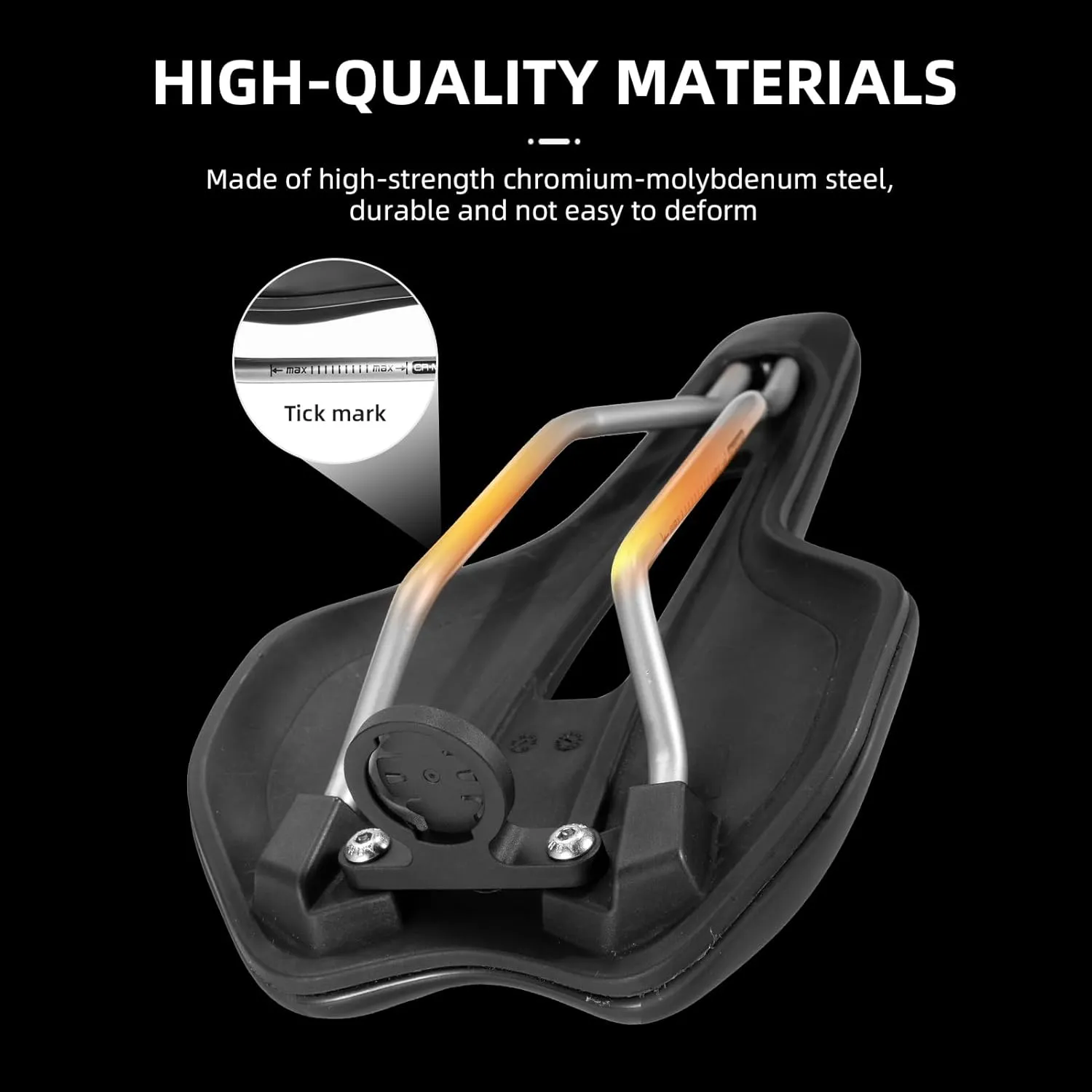 ROCKBROS Bike Seat, Comfortable Bike Seat Cushion for Men Women，Lightweight Adjustable Bicycle Seat with Ventilation & Shock-Absorbing, Waterproof Bike Saddle for Road/Indoor Bikes