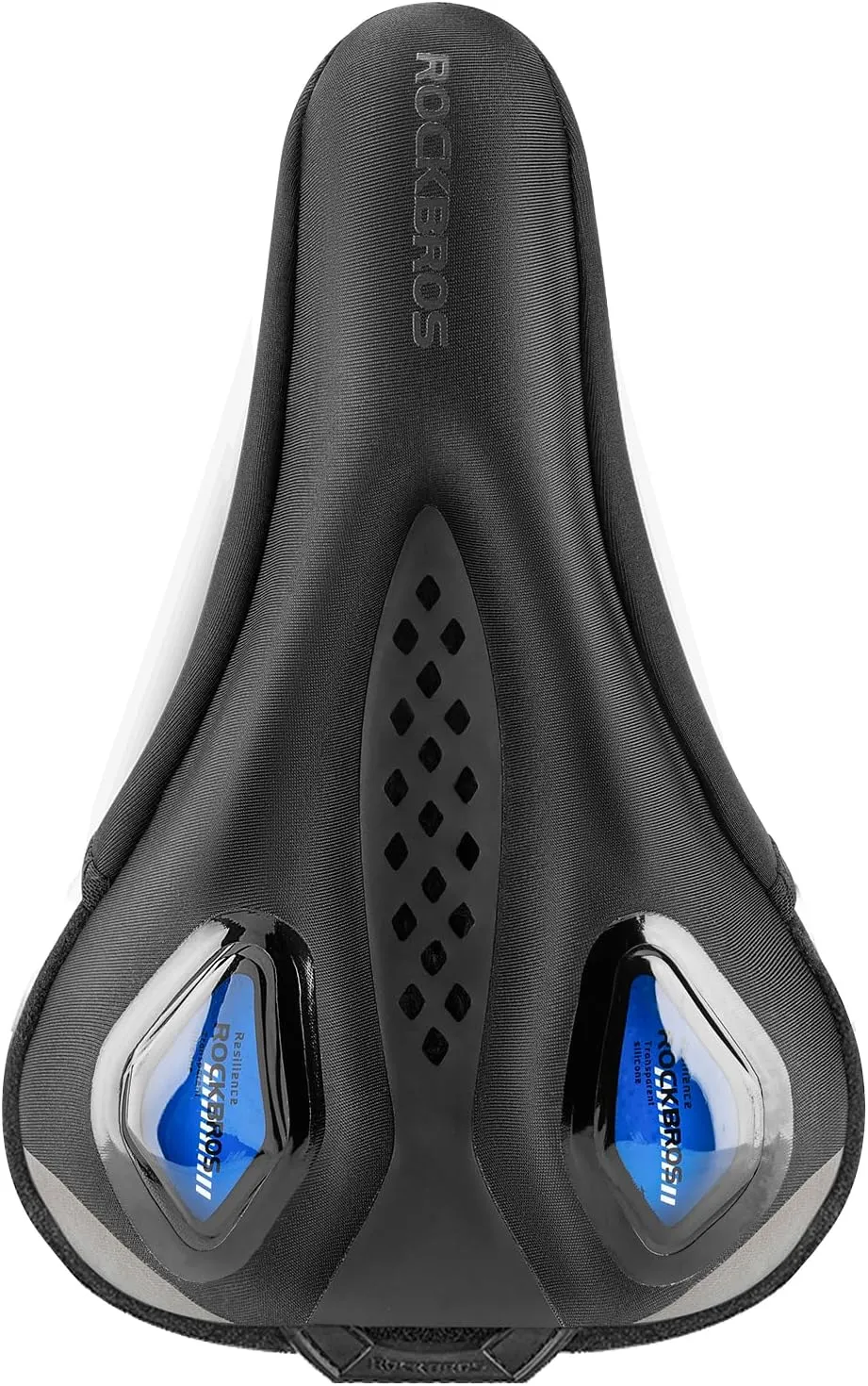 ROCKBROS Bike Seat Cushion, Gel Padded Bicycle Seat Cover for Men Women Comfort, Adjustable Bike Seat Cover Compatible with Peloton, Outdoor & Indoor Bicycle Seat Cushion (10.2"x7")